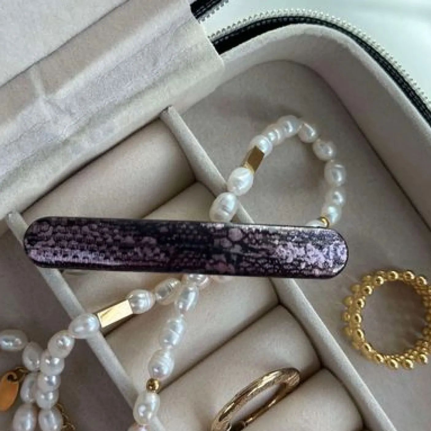 Hårklemme Purple Snake