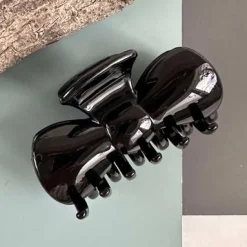 Hårklemme Sløjfe Black Shiny