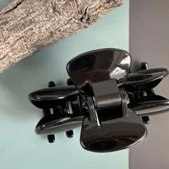 Hårklemme Sløjfe Black Shiny