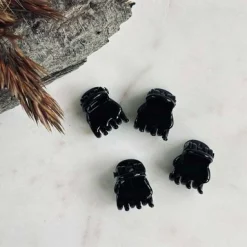 Hårklemmer Gaisa Black mini - 4 stk
