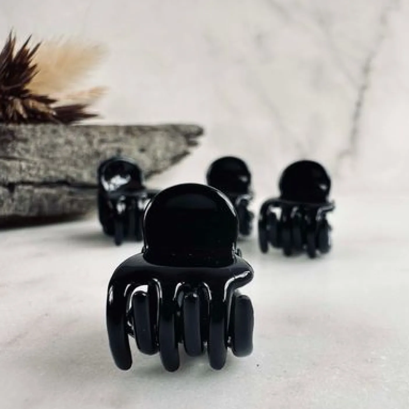 Hårklemmer Gaisa Black mini - 4 stk