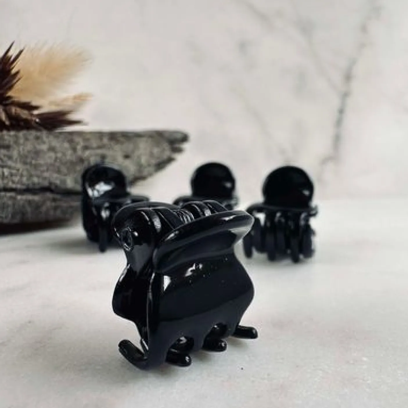 Hårklemmer Gaisa Black mini - 4 stk