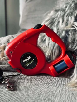 Hundesnor Flexline med lommelygte - 5 meter