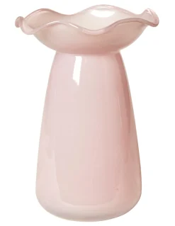 Hyacintvase m. Blomsterkant - Rosa