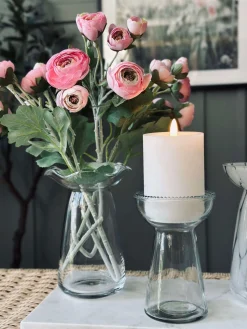 Hyacintvase m. Blomsterkant - Klar