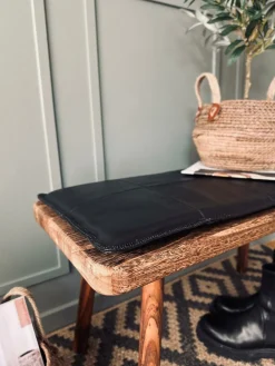 Hynde i læder 120 cm – Sort bøffellæder