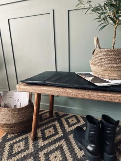 Hynde i læder 120 cm – Sort bøffellæder