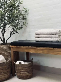 Hynde i læder Tokyo - 88 cm Sort