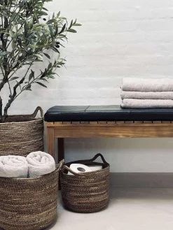 Hynde i læder Tokyo - 88 cm Sort