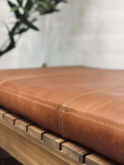 Hynde i læder Tokyo - 88cm Cognac