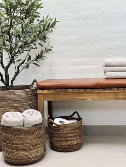 Hynde i læder Tokyo - 88cm Cognac