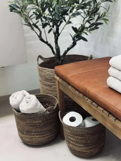 Hynde i læder Tokyo - 88cm Cognac