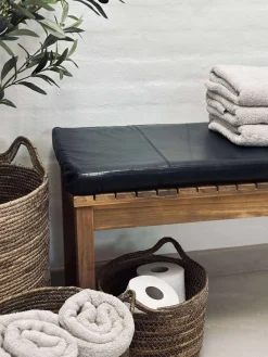 Hynde i læder Tokyo - 118cm Sort