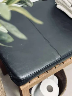 Hynde i læder Tokyo - 118cm Sort