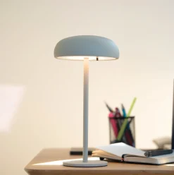 Isolde LED touch bordlampe. Sort/Beige