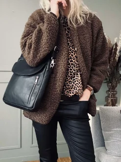 Jakke Lucile Brown teddy