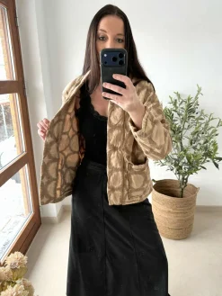 Jakke med broderi - Alison