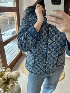 Jakke Quilt - Avril navy