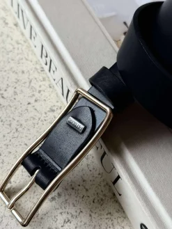 Jeans bælte - Black / gold