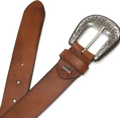 Jeans bælte - Cognac