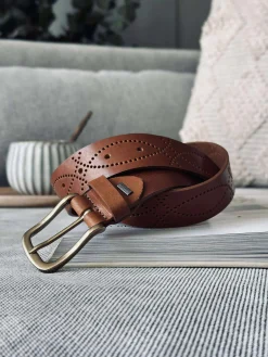 Jeans bælte - Missouri cognac