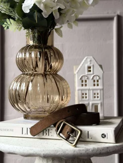 Jeans bælte - Ruskind