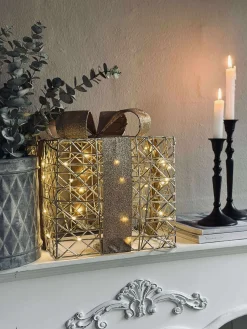 Julegaver med led lys - 3 stk.