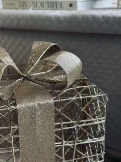 Julegaver med led lys - 3 stk.