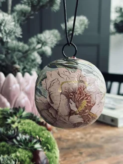 Julekugle - metal flower