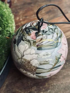 Julekugle - metal flower