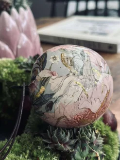 Julekugle - metal flower