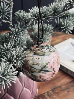 Julekugle - metal flower