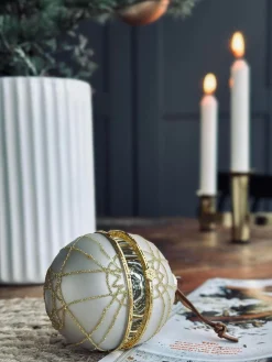 Julekugler i glas GOLD - Pakke med 3 stk