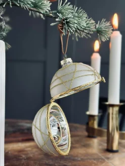 Julekugler i glas GOLD - Pakke med 3 stk