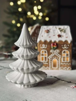 Juletræ - Hvid porcelæn