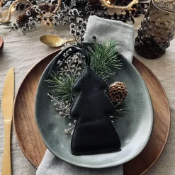 Juletræ - Sort læder