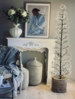 Juletræ med 1600 led lys - Black