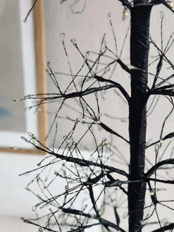 Juletræ med 1600 led lys - Black