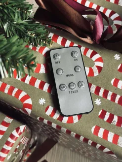 Juletræ med lyskæde