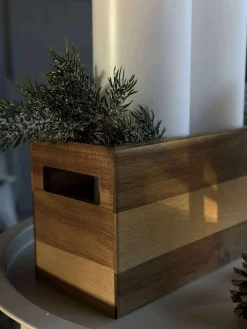 Kasse akacietræ - 30cm