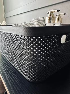 Kasse med låg - Medium VILA BLACK