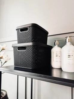 Kasse med låg - Medium VILA BLACK