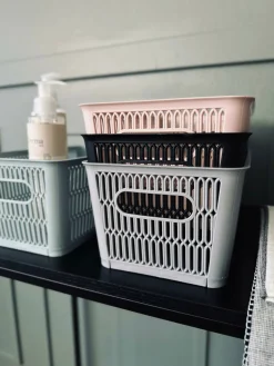 Kasse til opbevaring stabelbar – Color mix Lille