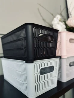 Kasse til opbevaring stabelbar – Color mix Lille