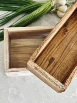 Kasser Akacie - Sæt med 2 stk.