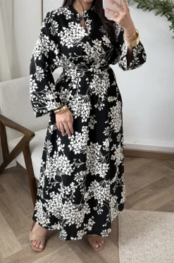 Kjole flower Boheme - Black