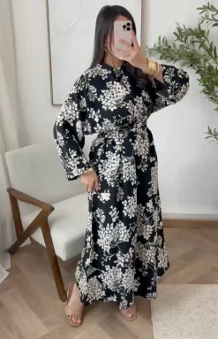 Kjole flower Boheme - Black