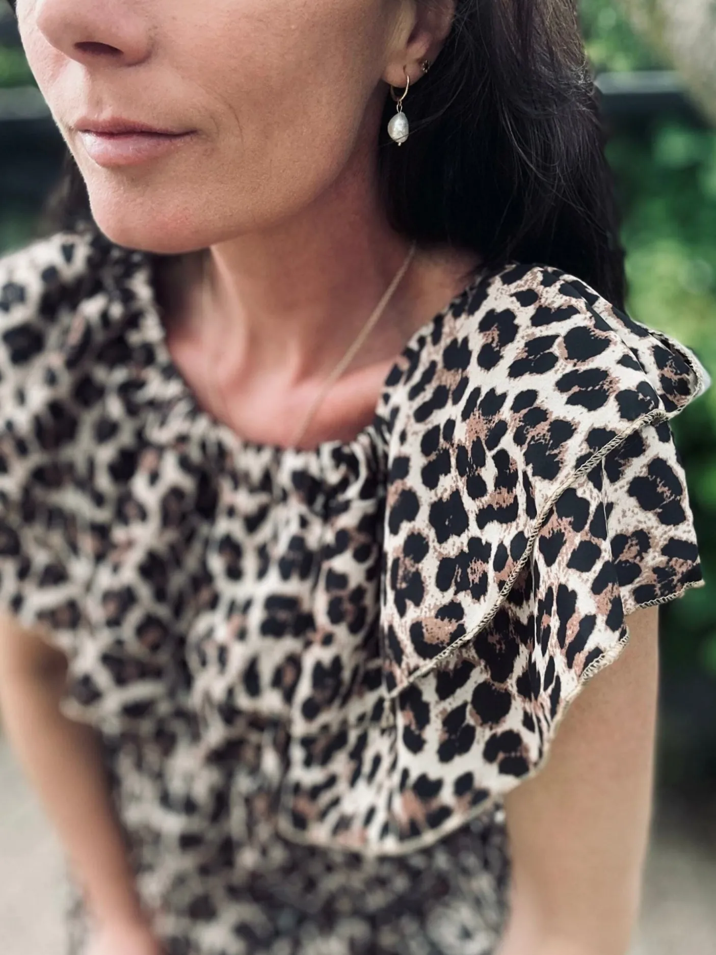 Kjole LANA off shoulder Leo