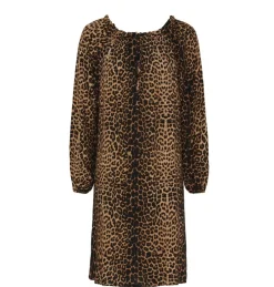 Kjole leopard – Mellem lang