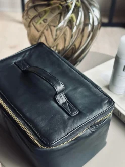 Klassisk kosmetiktaske - Black / gold